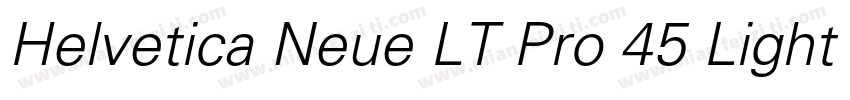 Helvetica Neue LT Pro 45 Light字体转换